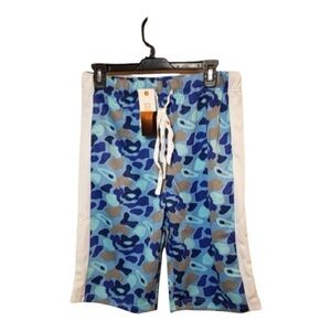 Henry and William Drawstring Elastic Waist Shorts / Blue